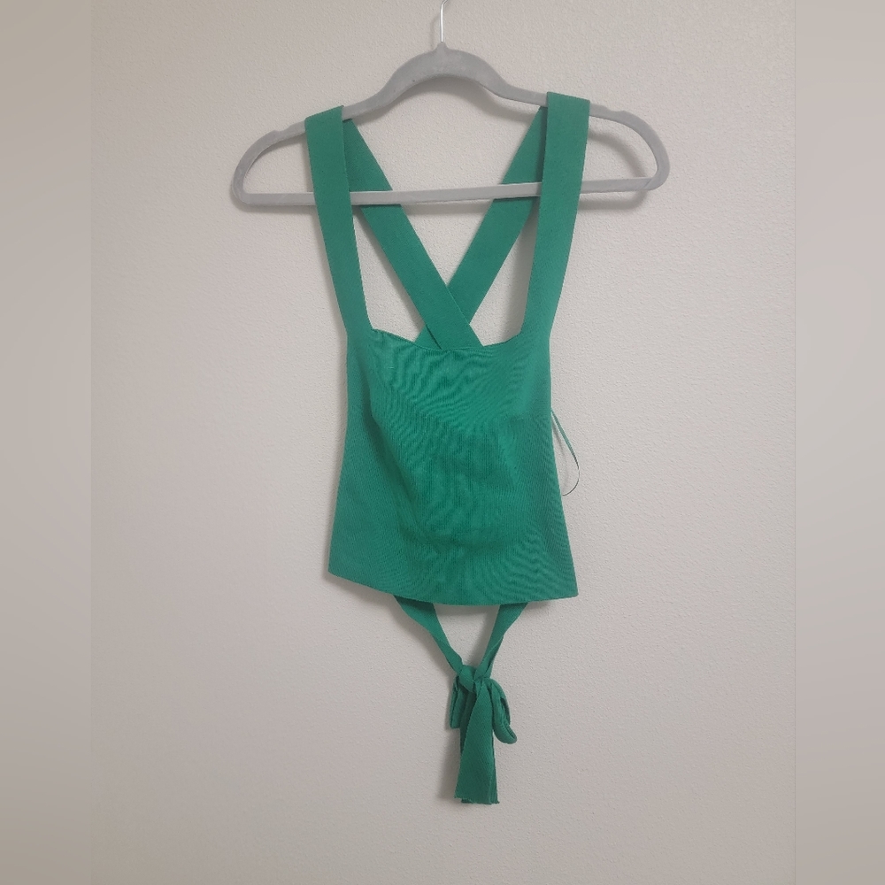 Green CrossBack Crop